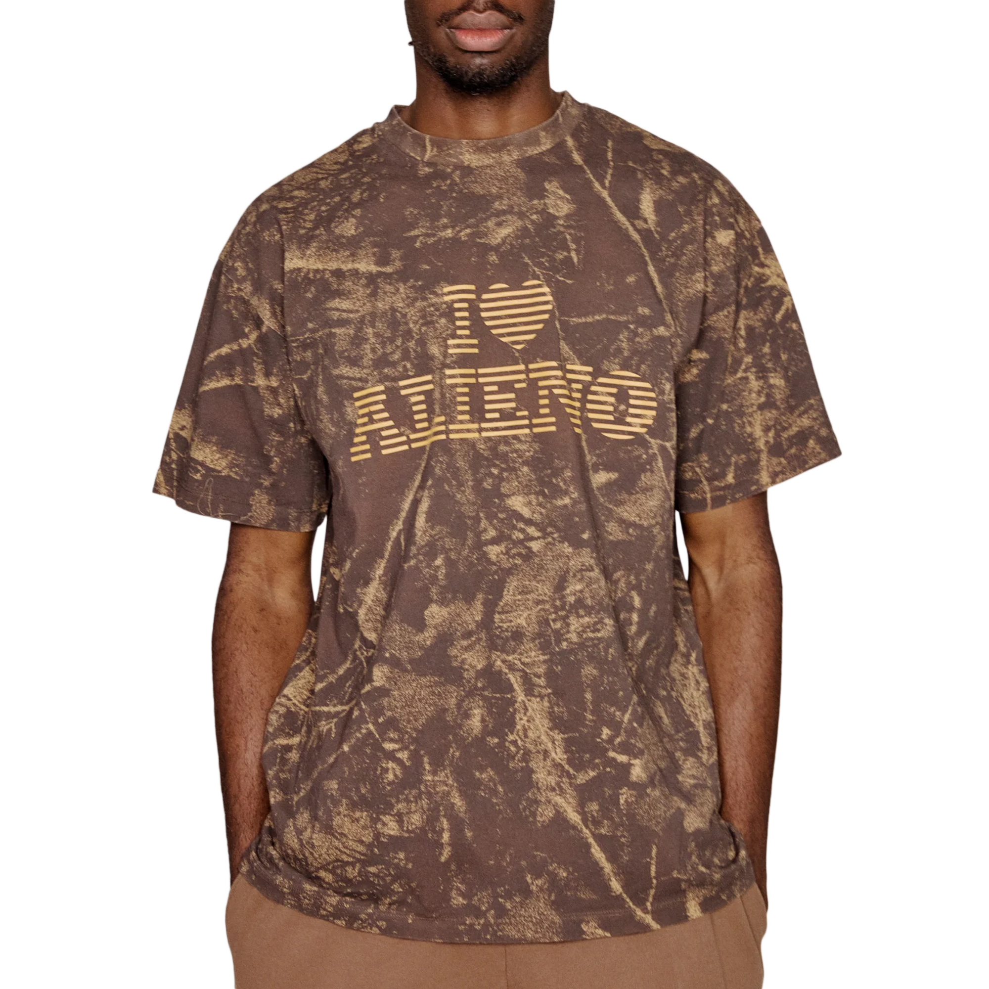 No Problemo I Love Alieno Camo Short Sleeve T-Shirt Multi