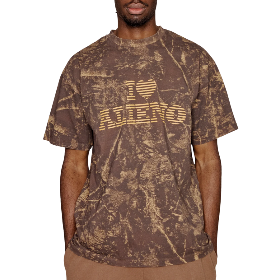 No Problemo I Love Alieno Camo Short Sleeve T-Shirt Multi