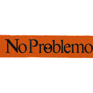 No Problemo Mini Problemo Carabiner Keychain Orange