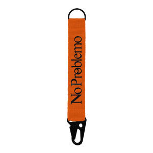 No Problemo Mini Problemo Carabiner Keychain Orange