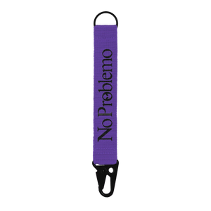 No Problemo Mini Problemo Carabiner Keychain Purple