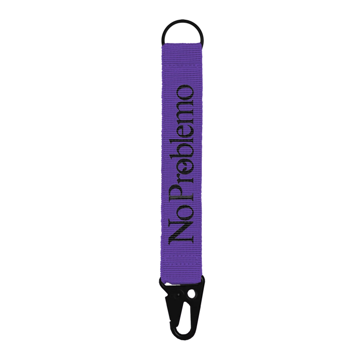 No Problemo Mini Problemo Carabiner Keychain Purple