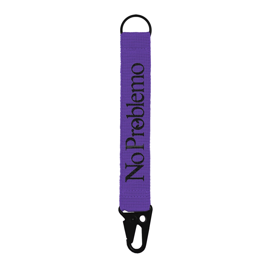 No Problemo Mini Problemo Carabiner Keychain Purple