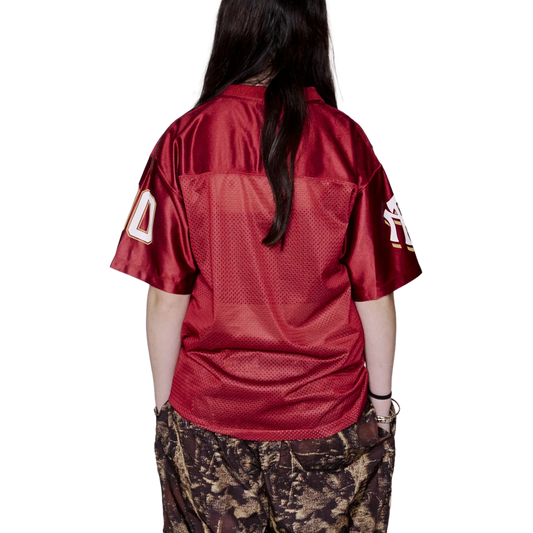 No Problemo NP00 Sports Poly Short Sleeve Jersey Red