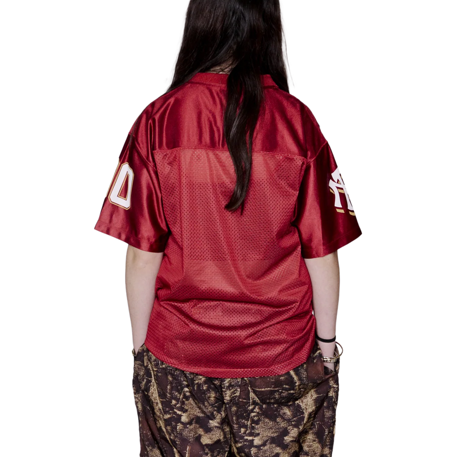No Problemo NP00 Sports Poly Short Sleeve Jersey Red