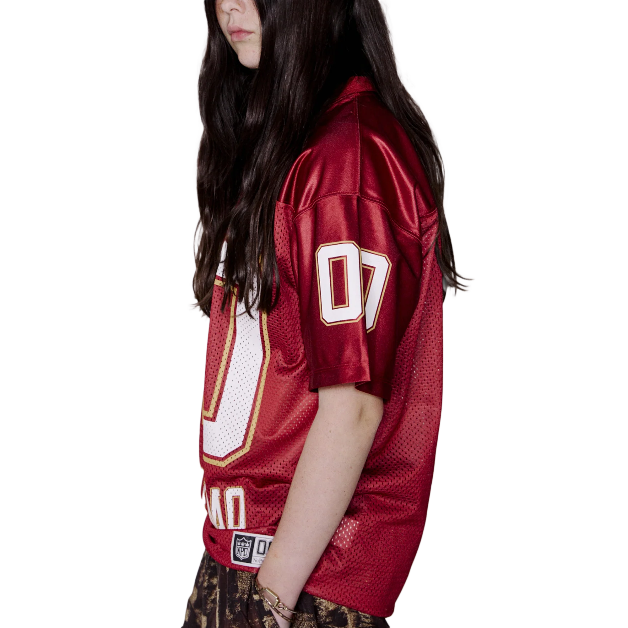 No Problemo NP00 Sports Poly Short Sleeve Jersey Red