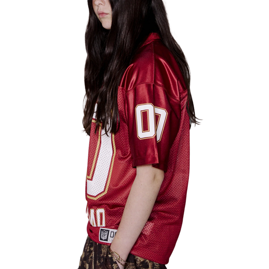 No Problemo NP00 Sports Poly Short Sleeve Jersey Red