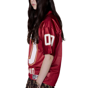 No Problemo NP00 Sports Poly Short Sleeve Jersey Red