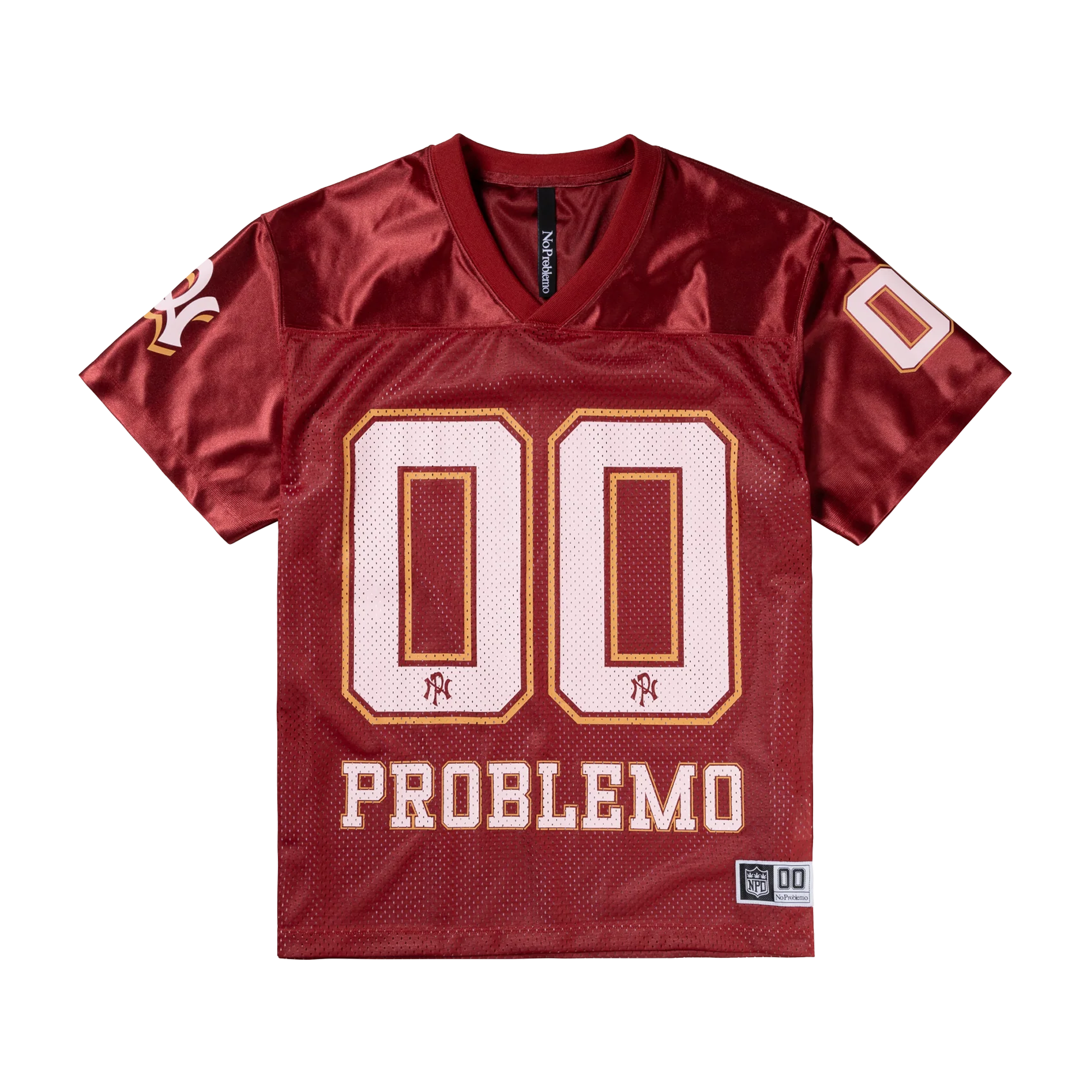 No Problemo NP00 Sports Poly Short Sleeve Jersey Red