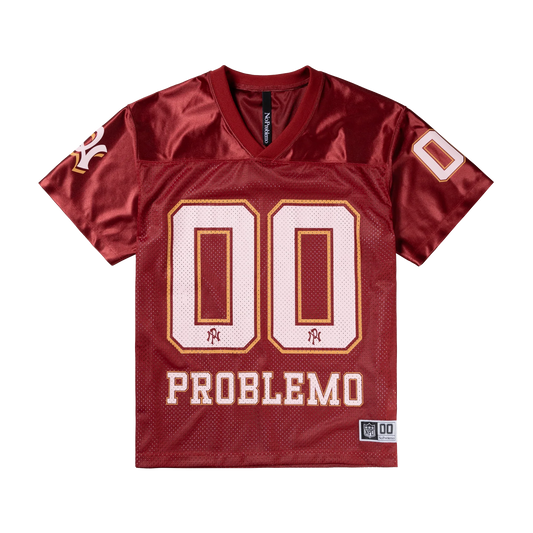 No Problemo NP00 Sports Poly Short Sleeve Jersey Red