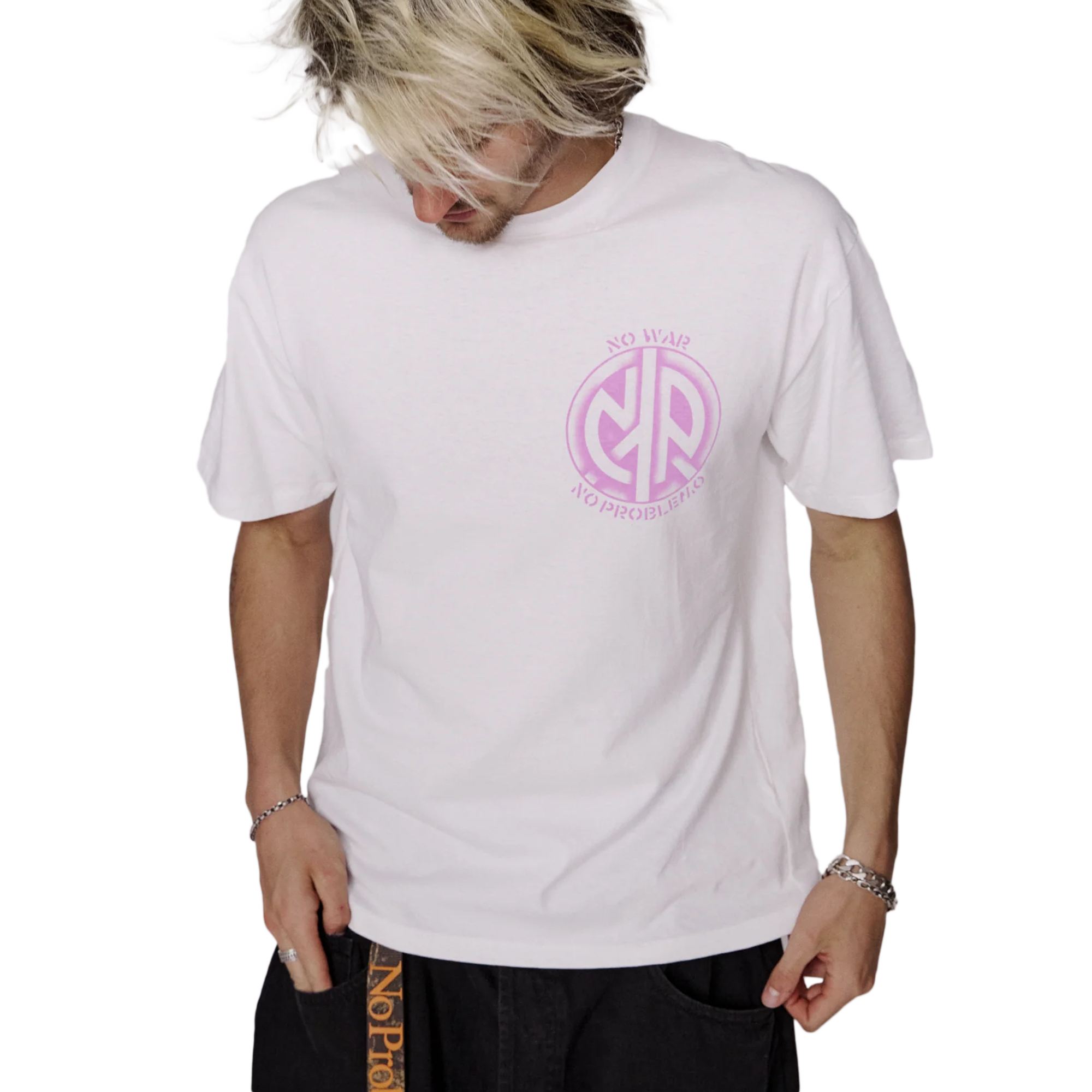 No Problemo No War Short Sleeve T-Shirt White