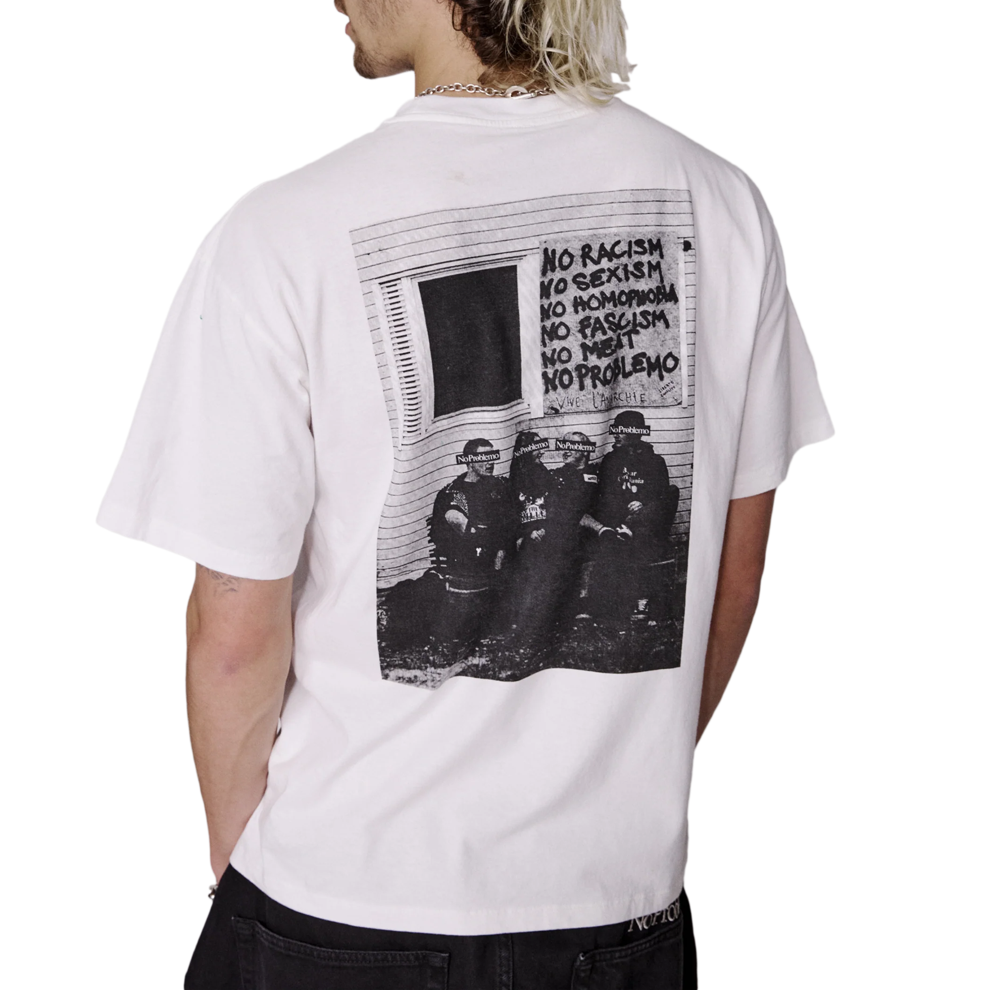 No Problemo No War Short Sleeve T-Shirt White