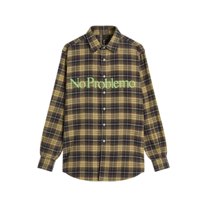 No Problemo Plaid Shirt Green