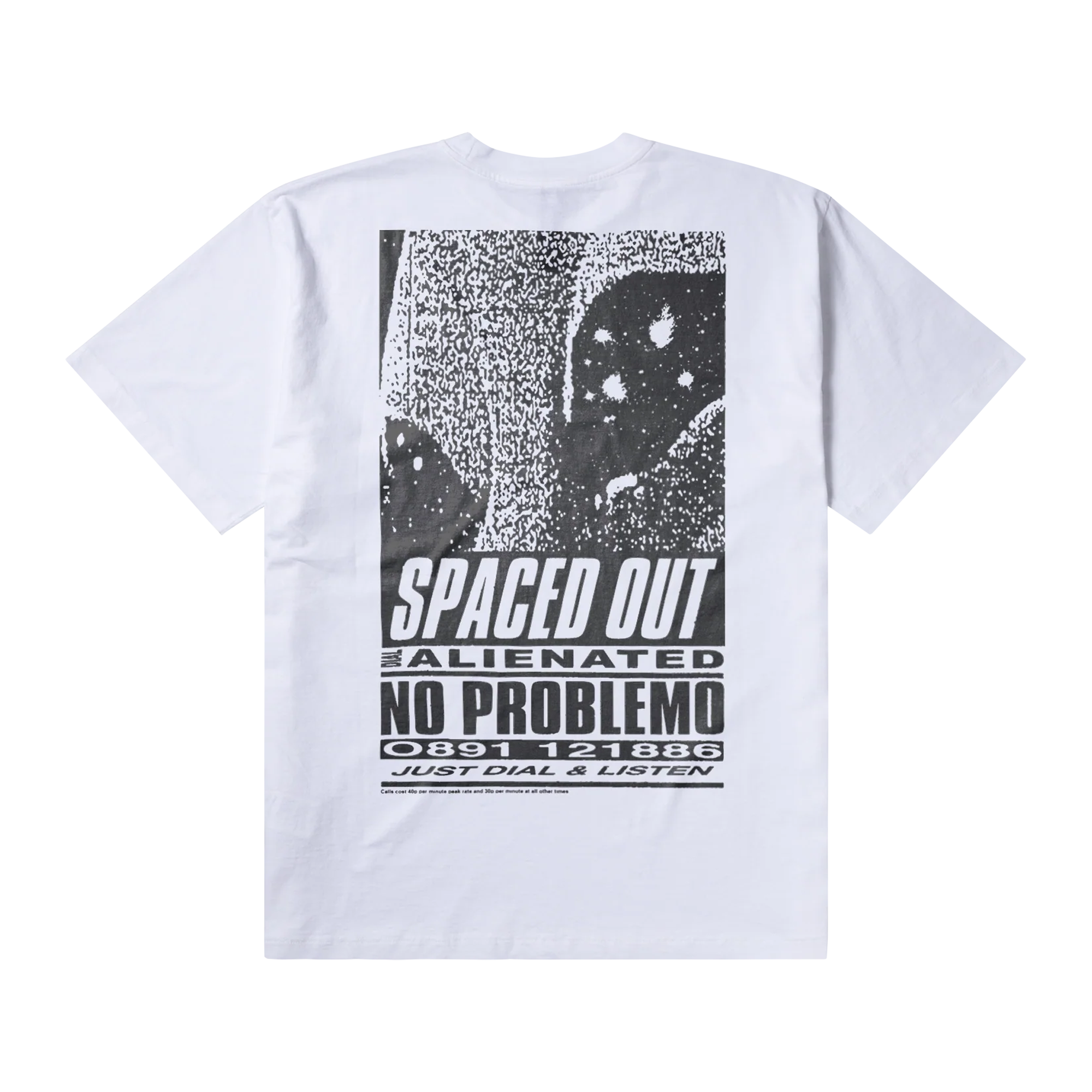 No Problemo Spaced Out Short Sleeve T-Shirt White