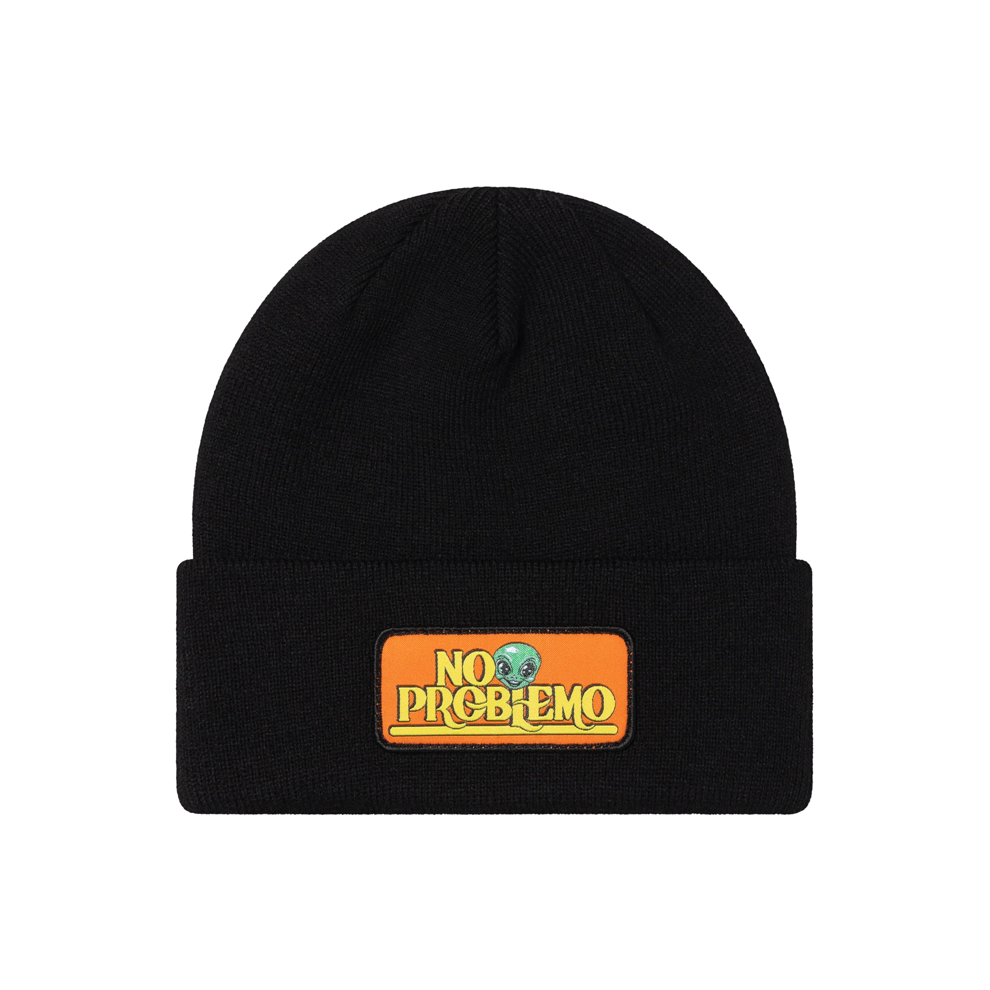 No Problemo Sticker Beanie Black