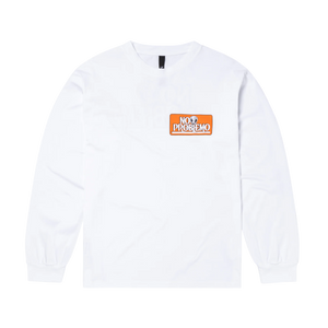 No Problemo Stickers Long Sleeve T-Shirt White