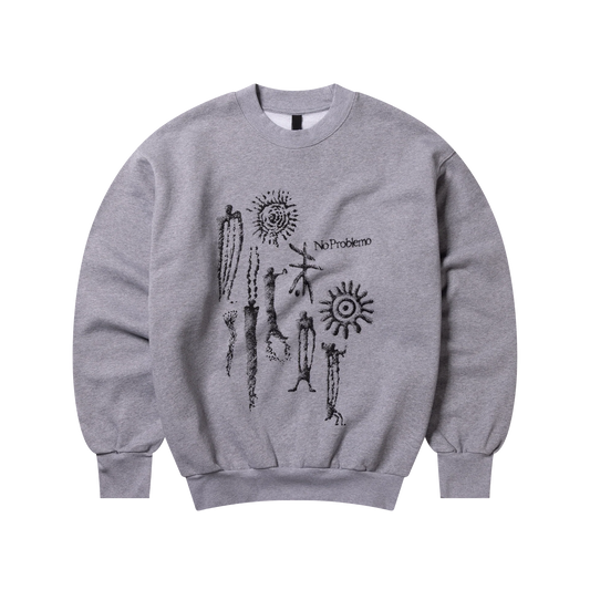 No Problemo Ancient Findings Sweatshirt Grey Marl