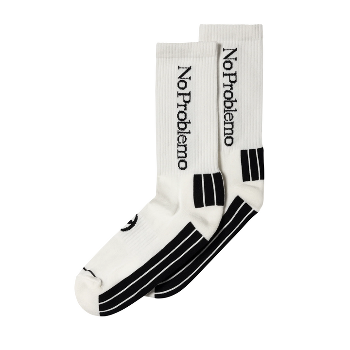 No Problemo Sock White