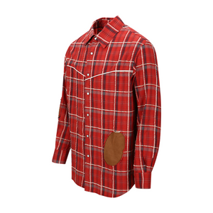 Andersson Bell Noah Patch Check Shirt Red ATB1238M