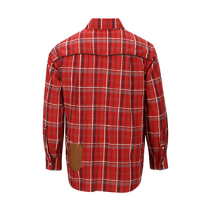 Andersson Bell Noah Patch Check Shirt Red ATB1238M