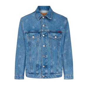 Martine Rose Oversized Denim Jacket R All Over Blue