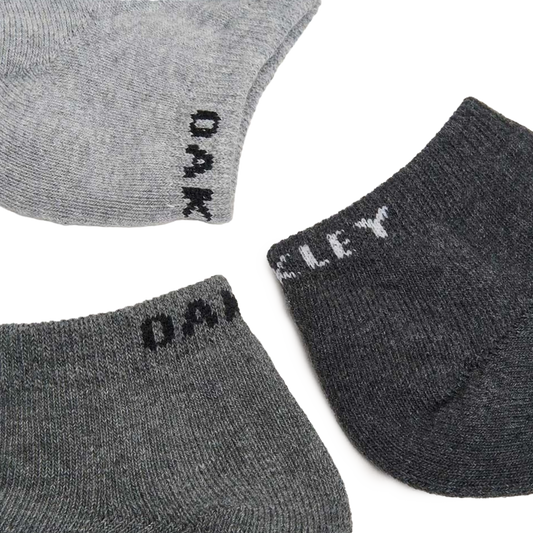 Oakley Short Solid Socks 3-Pack Grey