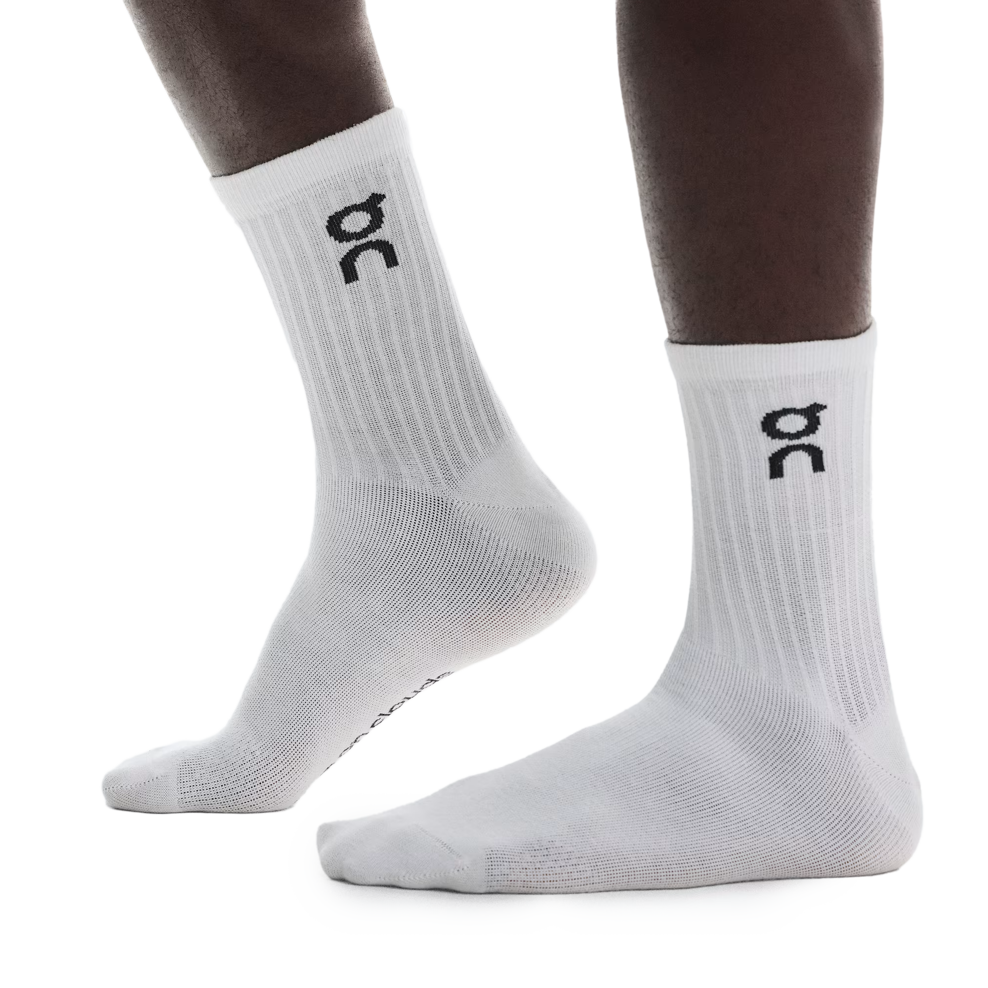 On Logo Sock High 3-Pack White