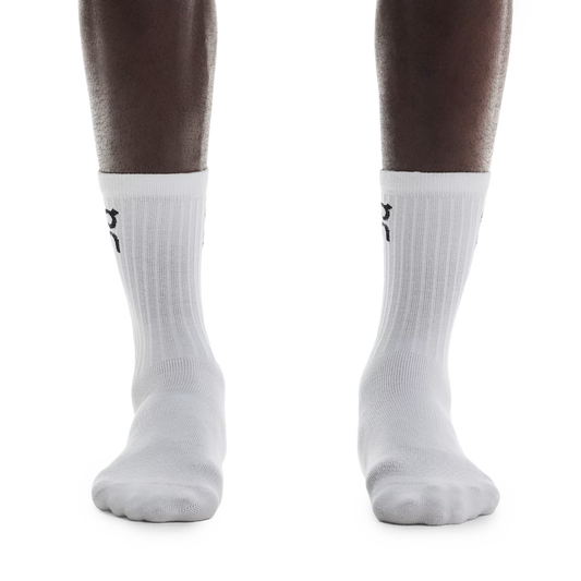 On Logo Sock High 3-Pack White