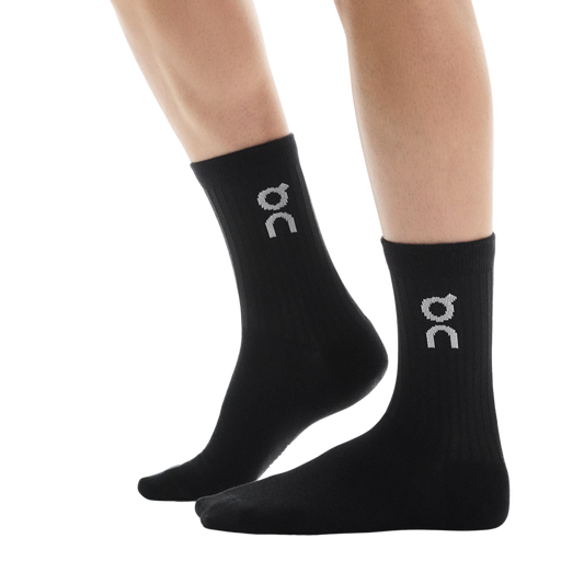On Logo Sock High 3-Pack Black