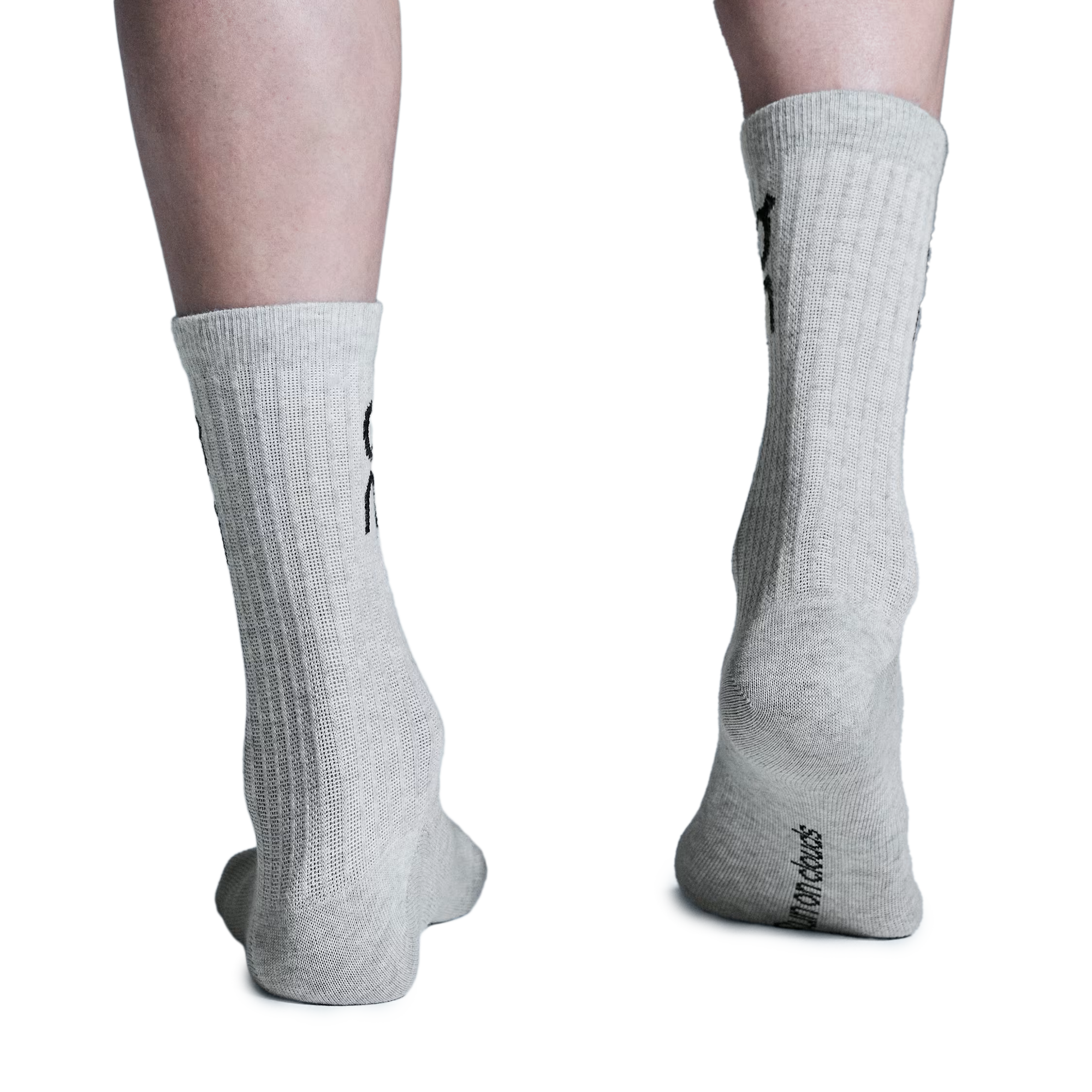 On Logo Sock High 3-Pack Heather Grey