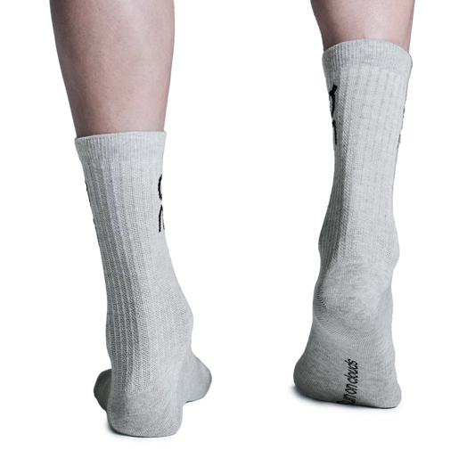 On Logo Sock High 3-Pack Heather Grey