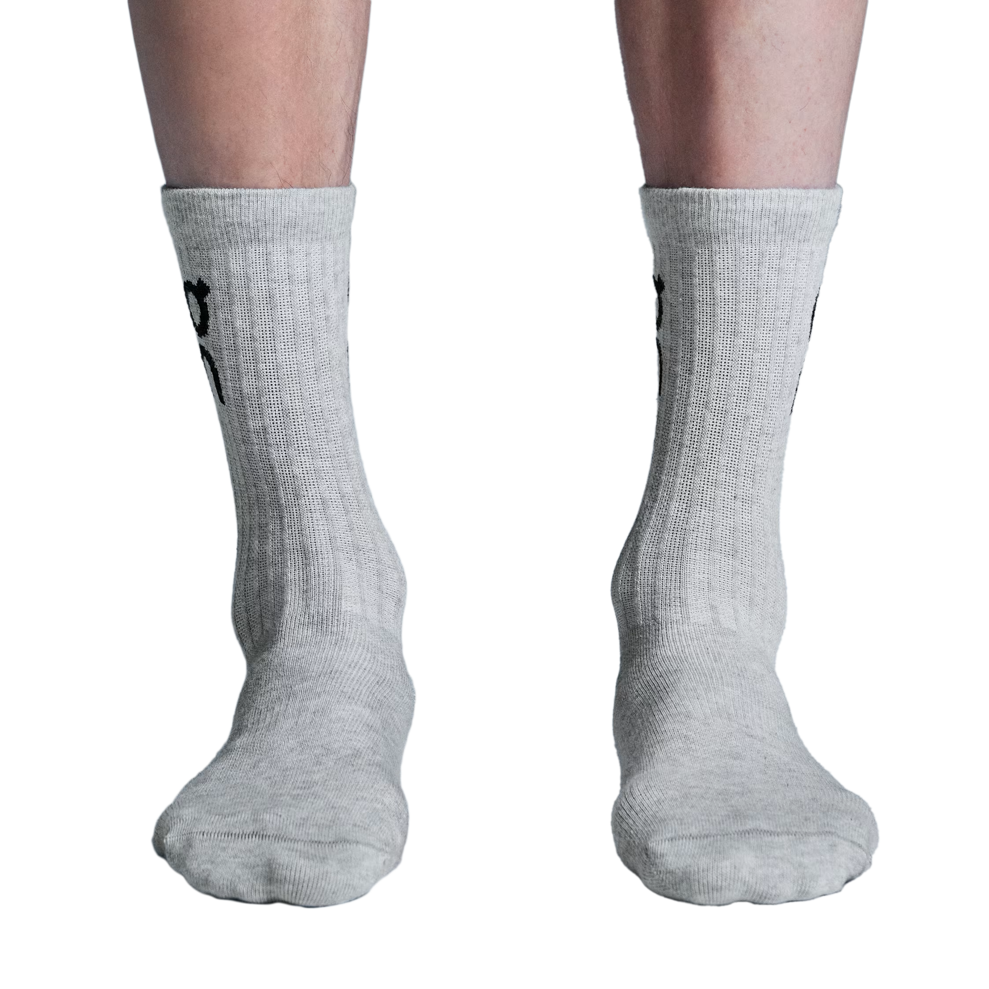 On Logo Sock High 3-Pack Heather Grey