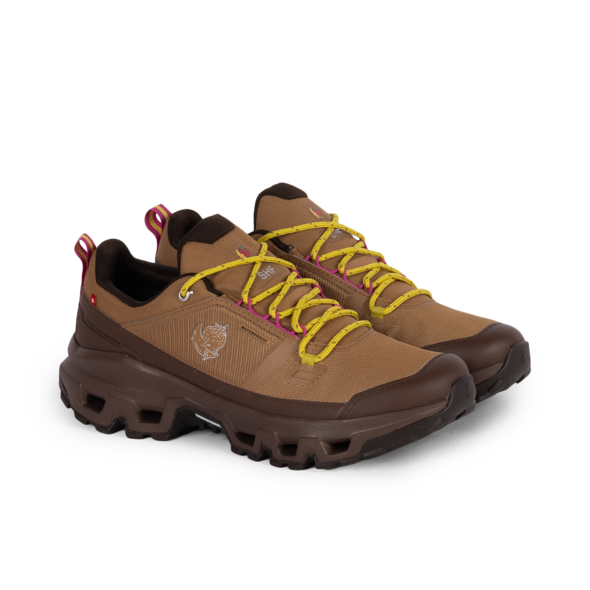 On x Sky High Farm Cloudrock Low Waterproof Sphinx/Chestnut 3MG11355556