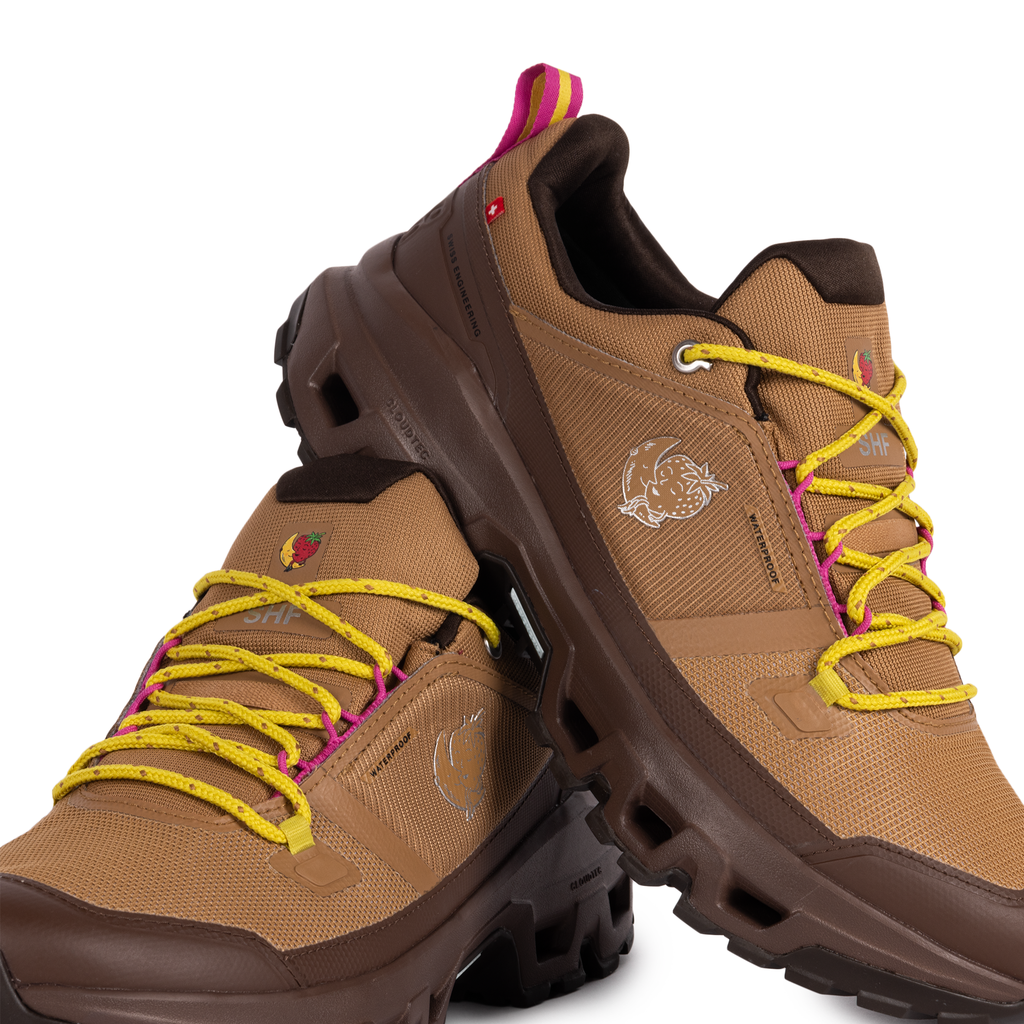 On x Sky High Farm Cloudrock Low Waterproof Sphinx/Chestnut 3MG11355556