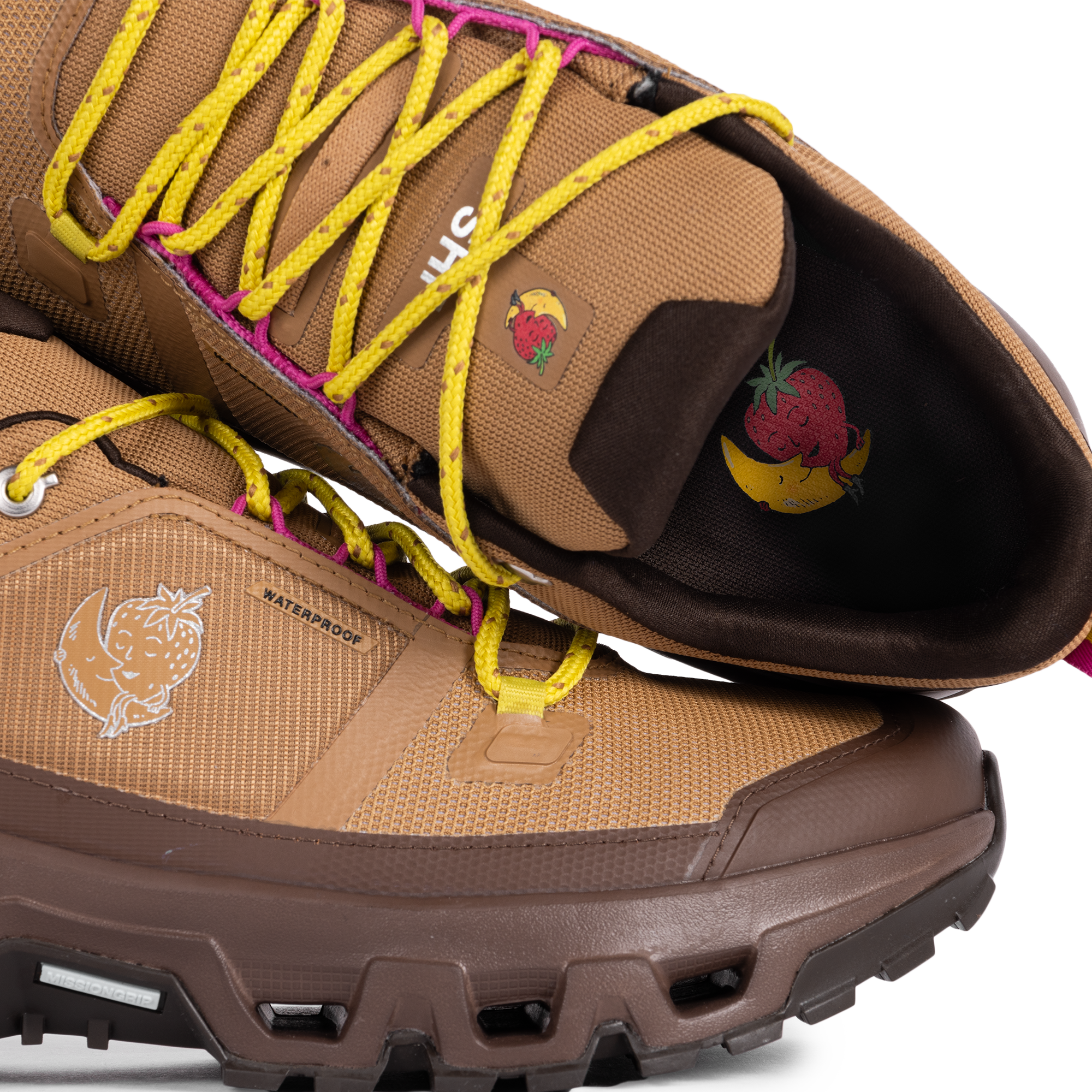 On x Sky High Farm Cloudrock Low Waterproof Sphinx/Chestnut 3MG11355556