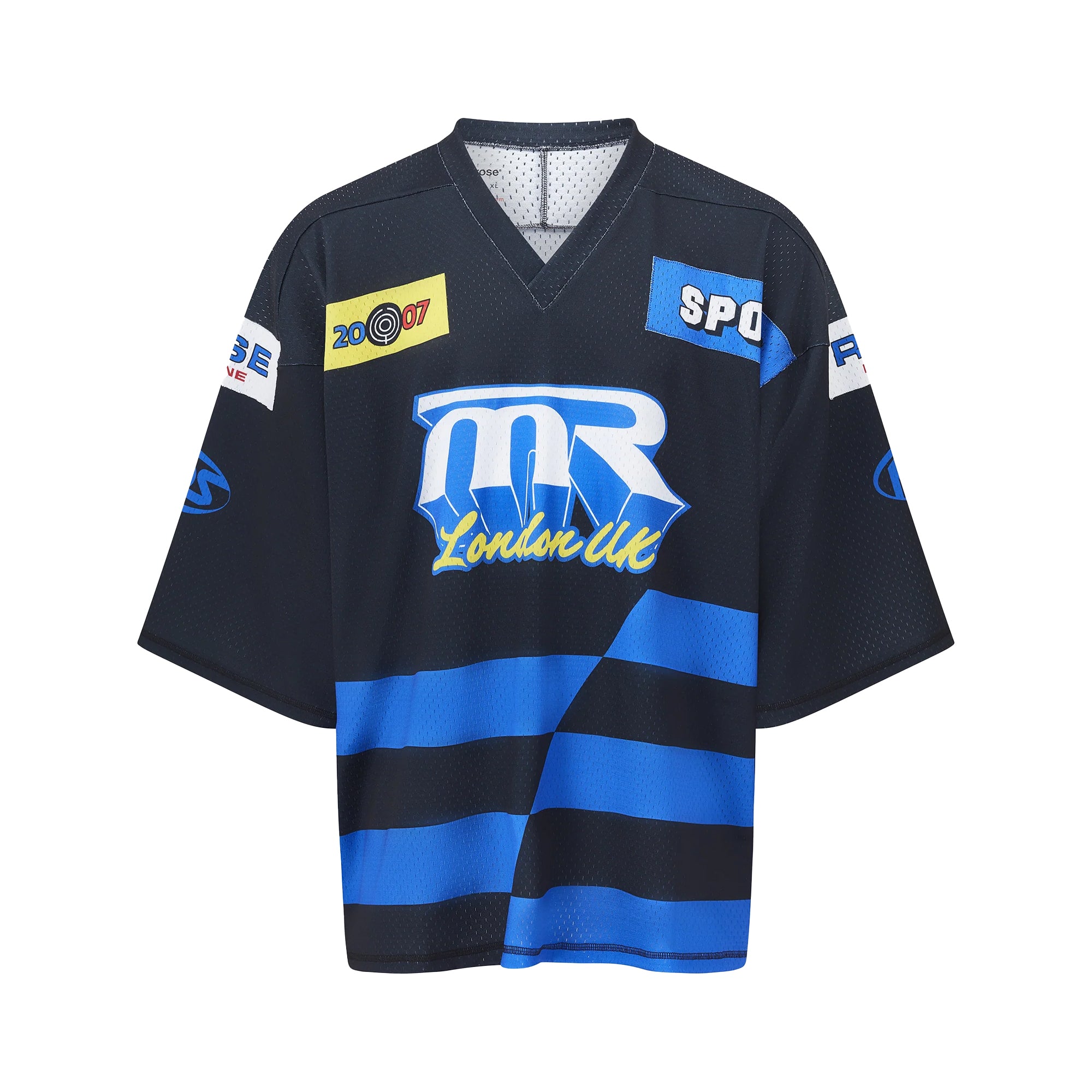 Martine Rose Oversized Football Top Black