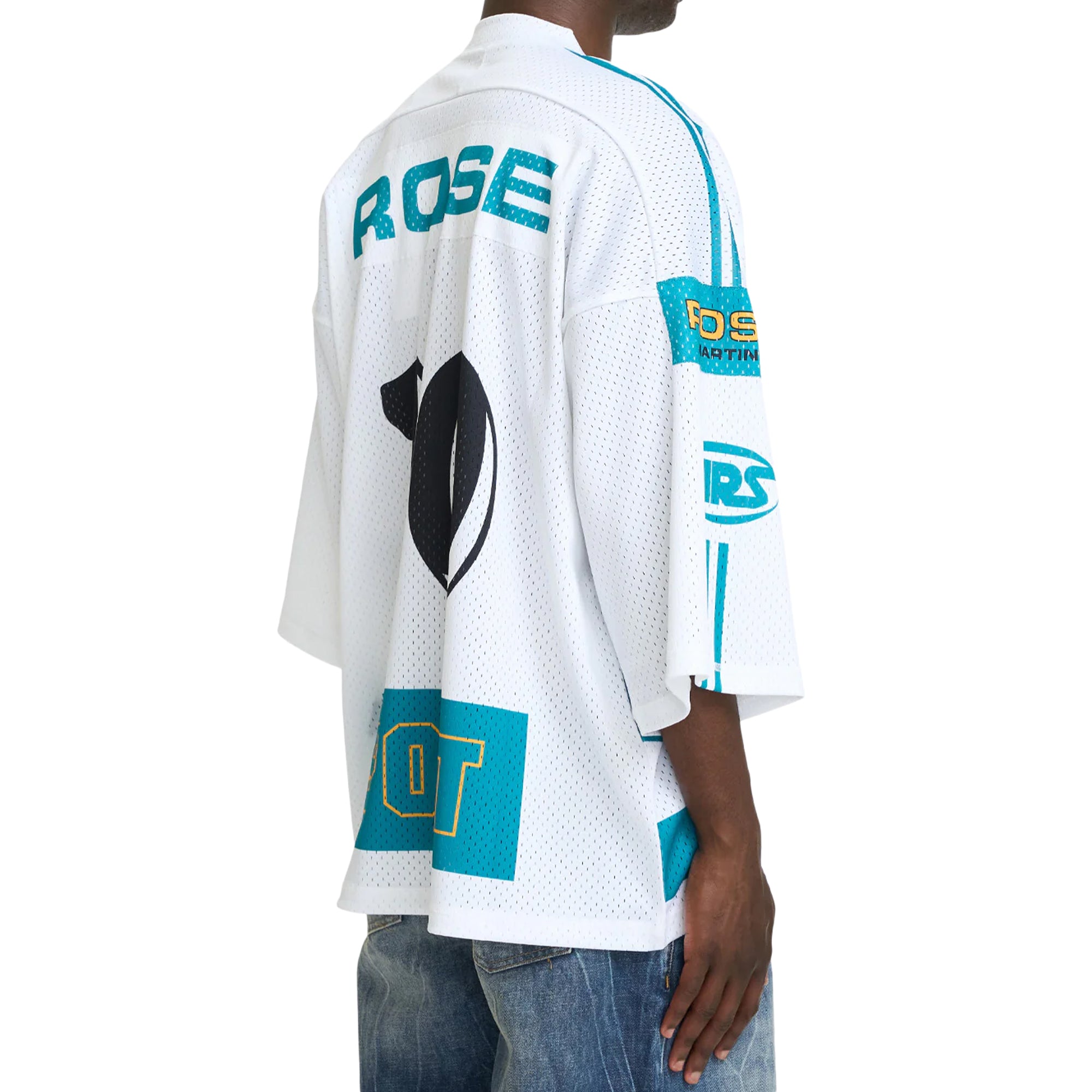 Martine Rose Oversized Football Top White