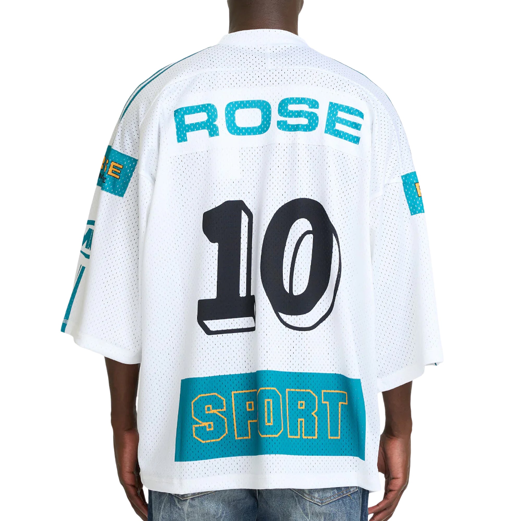 Martine Rose Oversized Football Top White