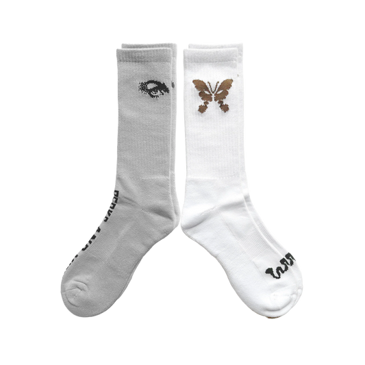 Perks And Mini 2-Pack Sport Socks Grey/White