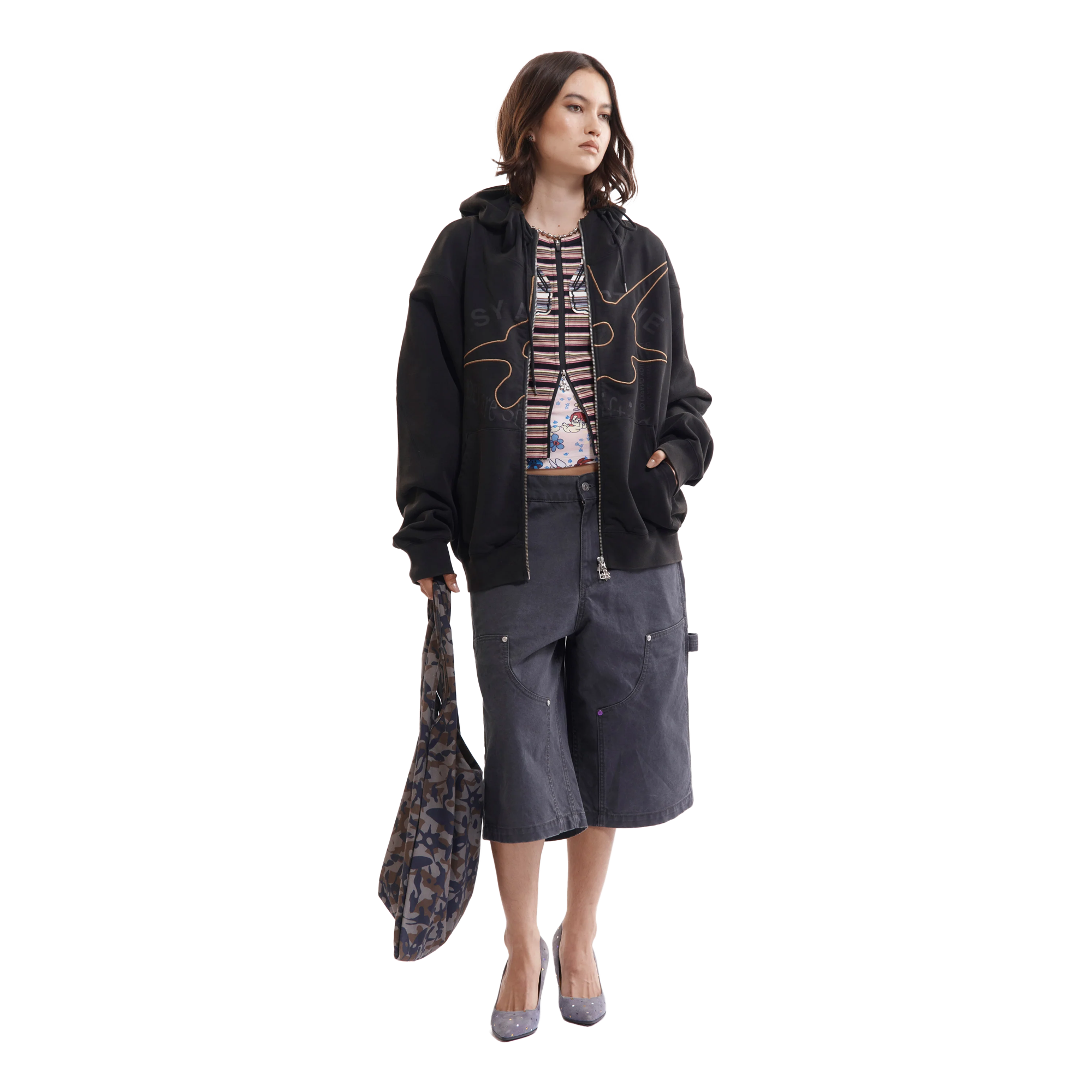 Perks And Mini Alien Butterfly Camo Tote Bag