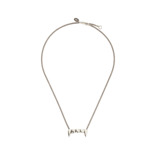 Perks And Mini Two Mil Fangz Necklace Silver