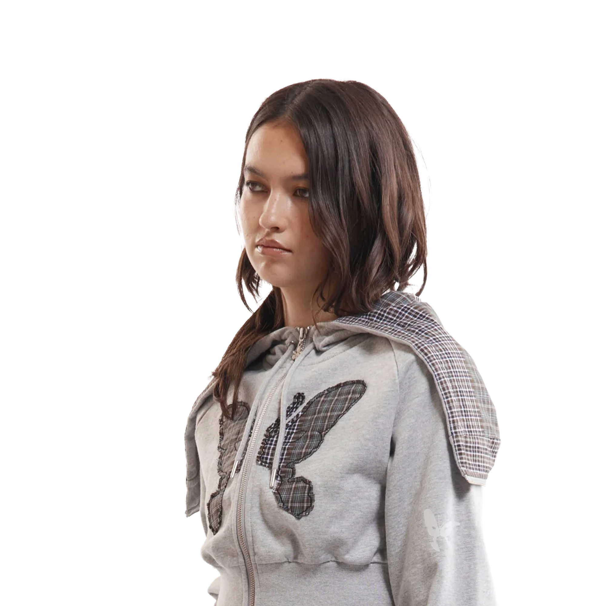 Perks And Mini Women's Flutter Board Zip Thru Grey Marle