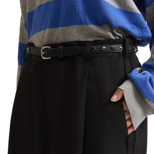 Perks And Mini Two Mil Line Up Narrow Belt Black