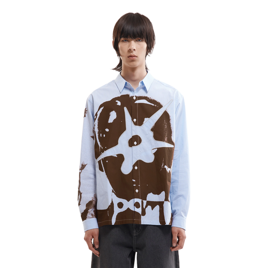 Perks And Mini Mechanism Long Sleeve Shirt Blue Stripe