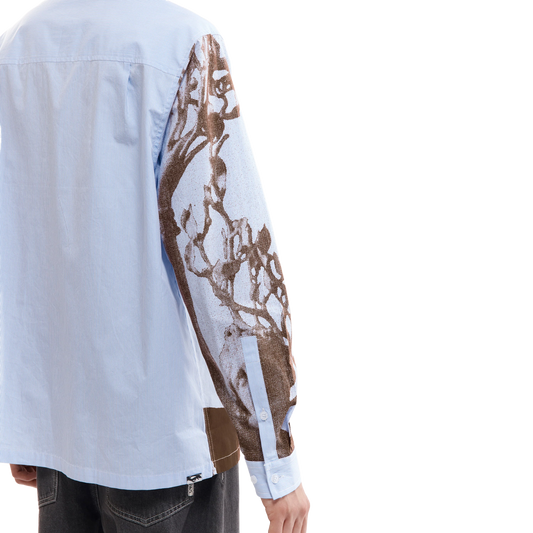 Perks And Mini Mechanism Long Sleeve Shirt Blue Stripe