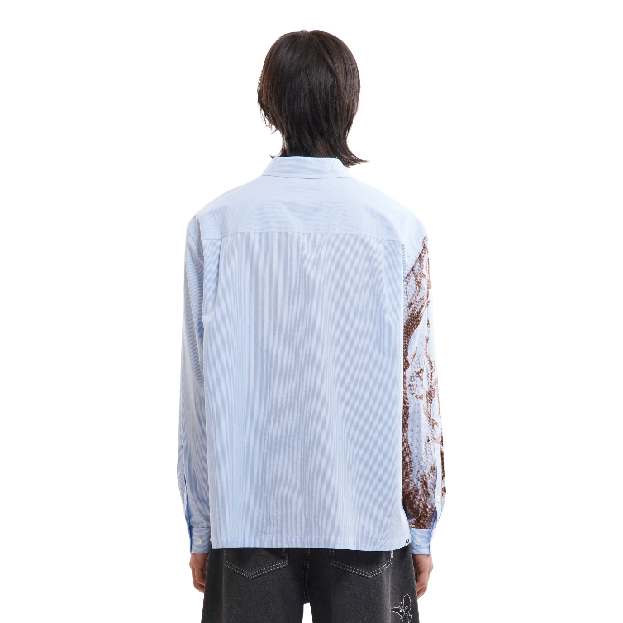 Perks And Mini Mechanism Long Sleeve Shirt Blue Stripe