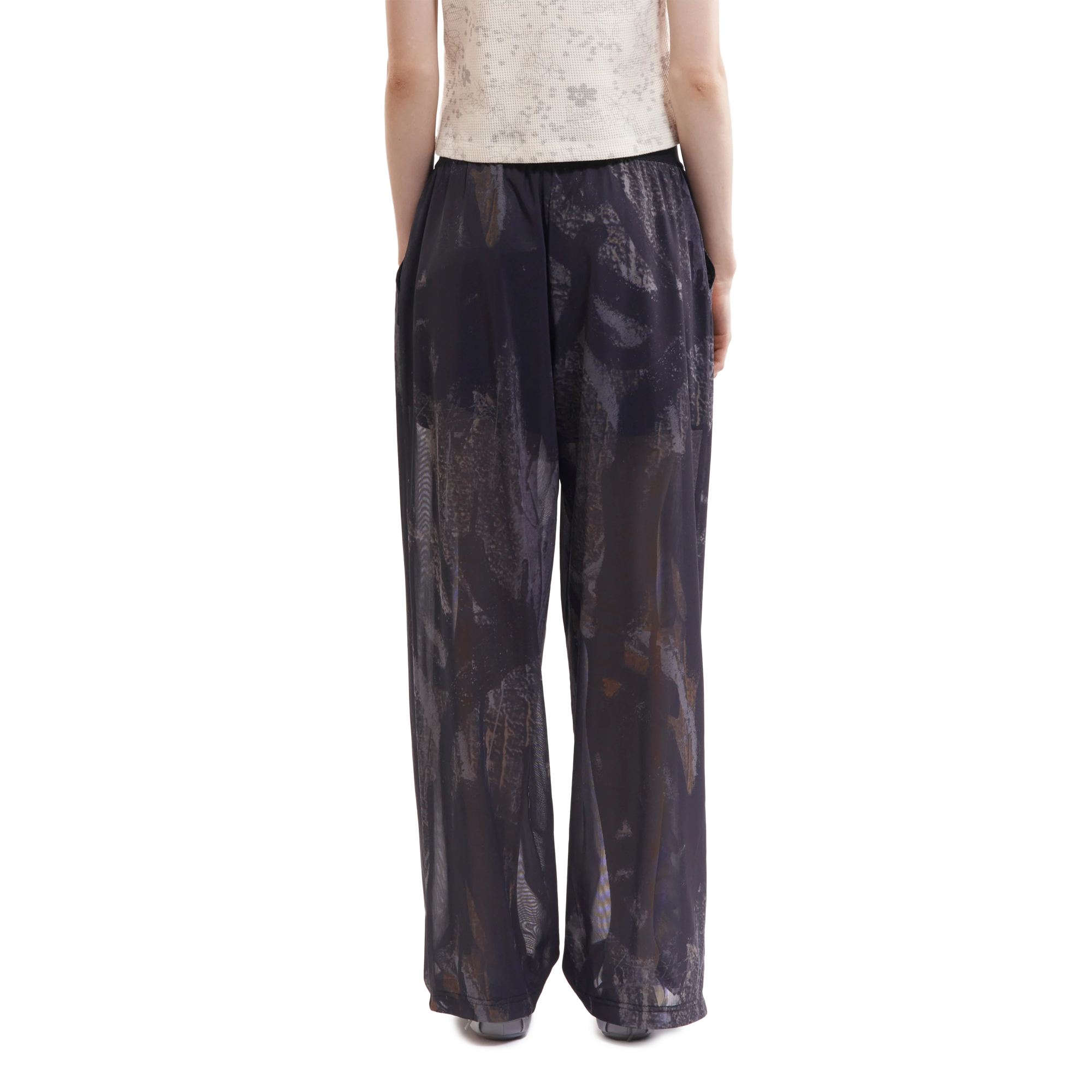 Perks And Mini Women's Murus Mesh Ruffle Trousers Shadows