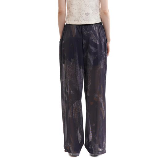 Perks And Mini Women's Murus Mesh Ruffle Trousers Shadows
