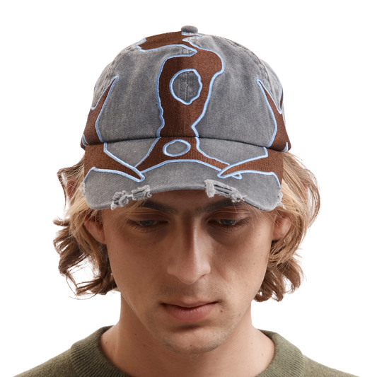 Perks And Mini Outline Logo Cap Black Wash