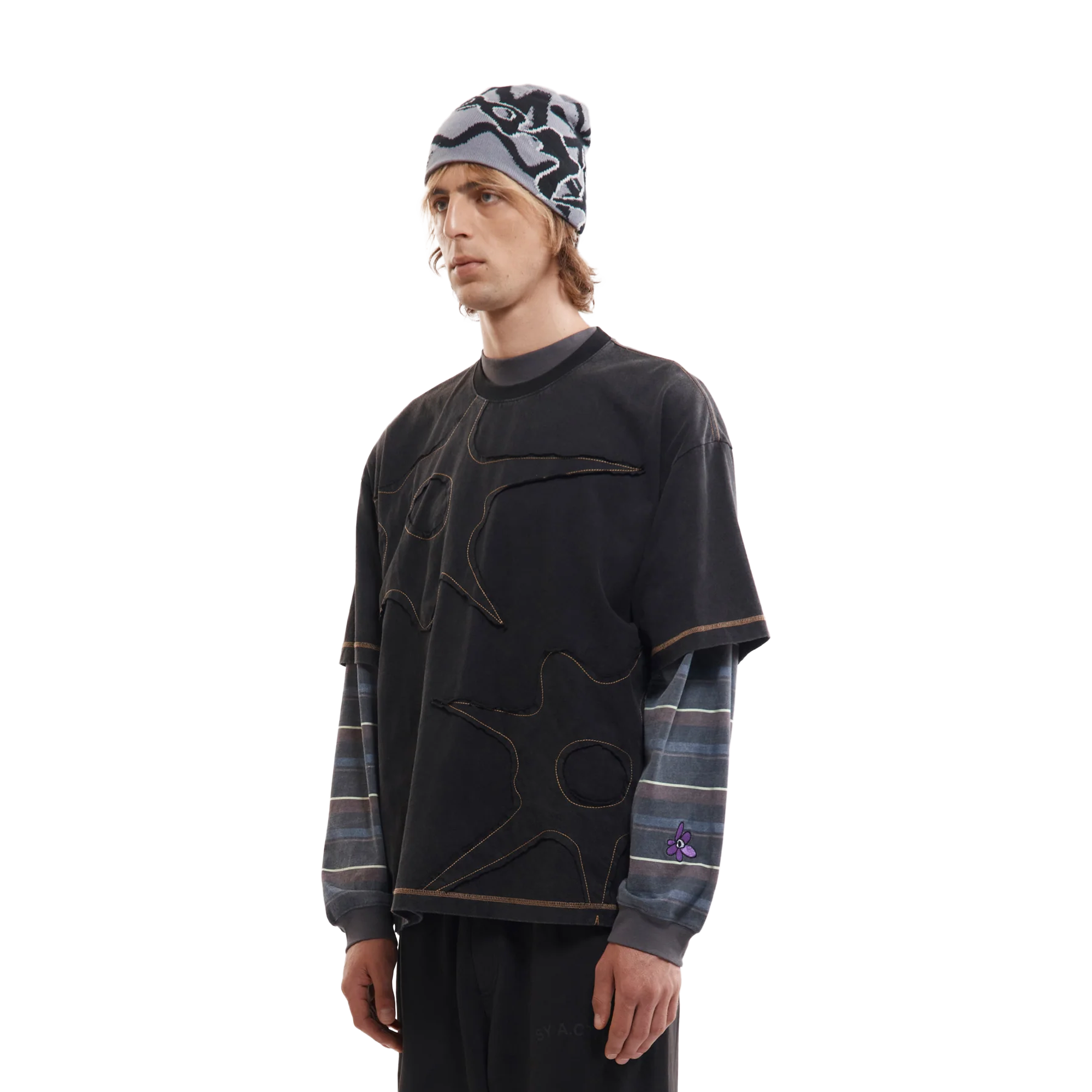 Perks And Mini A Stitch In Time Specialty Top Black Wash